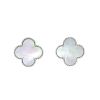 Van Cleef & Arpels Magic Alhambra earrings in white gold and mother of pearl - 00pp thumbnail