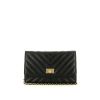 Borsa a tracolla Chanel Wallet on Chain in pelle trapuntata a zigzag nera - 360 thumbnail