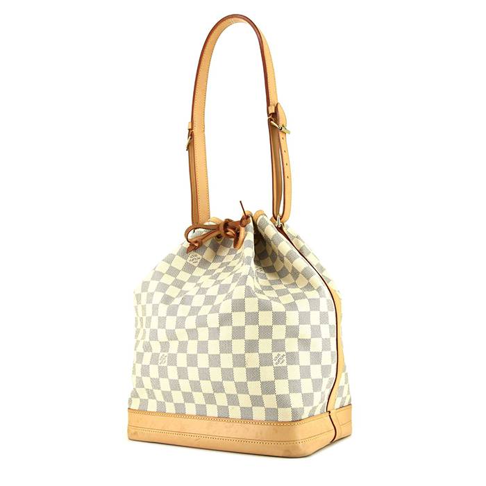 Noé cloth handbag Louis Vuitton Brown in Cloth  32285392