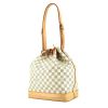 Louis Vuitton grand Noé large model shopping bag in azur damier canvas and natural leather - 00pp thumbnail