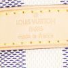 Louis Vuitton Speedy 35 shoulder bag in azur damier canvas and natural leather - Detail D4 thumbnail
