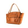Bottega Veneta Arco 33 handbag in gold intrecciato leather - 00pp thumbnail