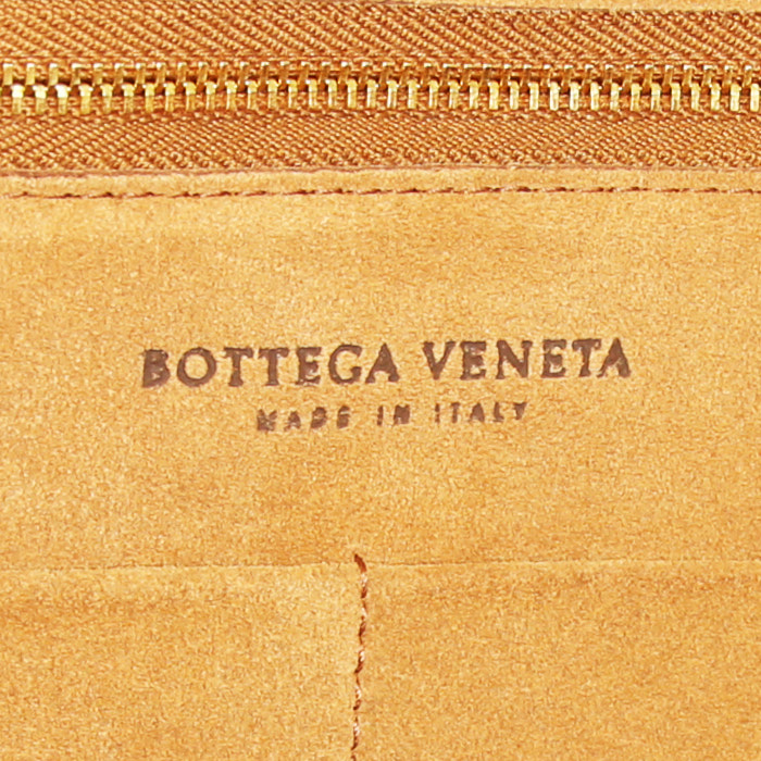 Bolso de mano Bottega Veneta Arco 33 en cuero intrecciato color oro - Detail D3