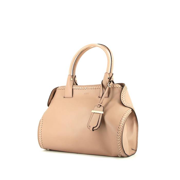 TOD'S Italian Pink Pebbled Leather Small NEW D BAG Handbag TOTE