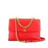Chanel handbag in red quilted leather - 360 thumbnail