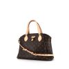 Louis Vuitton Rivoli handbag in brown monogram canvas and natural leather - 00pp thumbnail