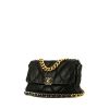 Chanel 19 shoulder bag in black quilted leather - 00pp thumbnail