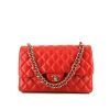 Chanel Timeless jumbo handbag in red quilted leather - 360 thumbnail