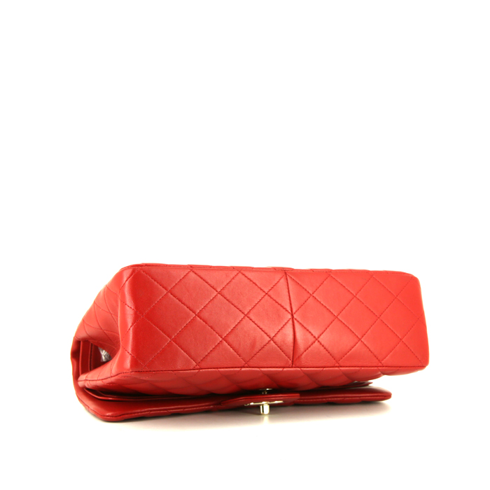 Borsa Chanel Timeless jumbo in pelle trapuntata rossa - Detail D5