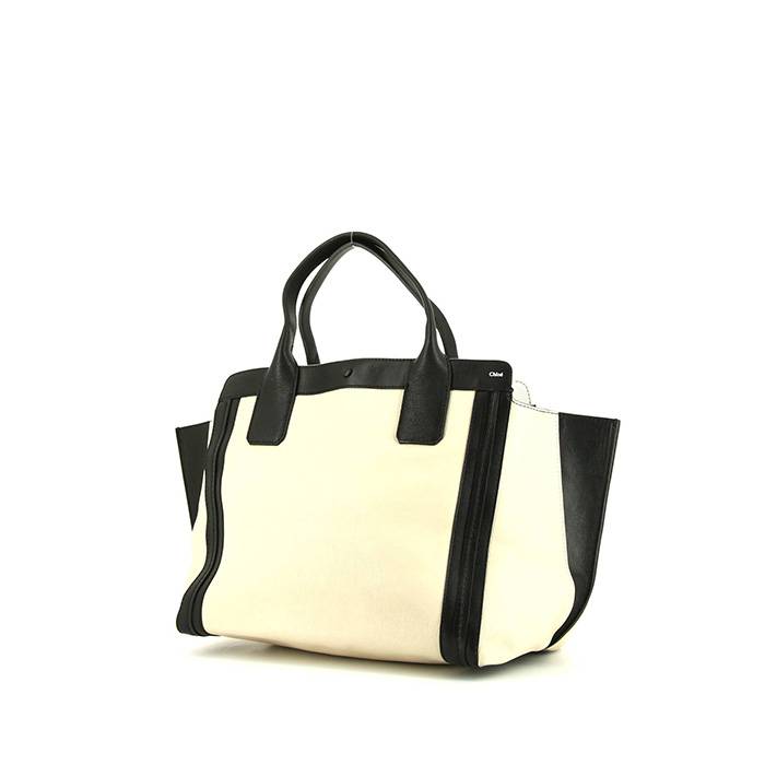 Poppy' | White Neoprene Tote Bag with Black & White Straps - Hedzup  Neoprene Tote Bags