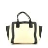 Chloé handbag in black and off-white bicolor leather - 360 thumbnail