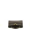 Hermès Kelly 28 cm handbag in brown leather - 360 Front thumbnail