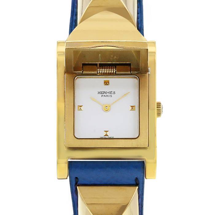 Reloj Hermes Médor de oro chapado Ref :  ME1.201 Circa  1990 - 00pp