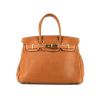 Hermes Birkin 30 cm handbag in gold Barenia leather - 360 thumbnail