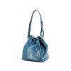 Bolso de mano Louis Vuitton petit Noé en cuero Epi azul - 00pp thumbnail