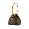 Louis Vuitton petit Noé handbag in brown monogram canvas and natural leather - 00pp thumbnail