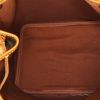 Bolso de mano Louis Vuitton petit Noé en lona Monogram marrón y cuero natural - Detail D2 thumbnail