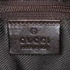 Gucci Jackie handbag in brown monogram canvas and brown leather - Detail D3 thumbnail