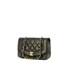 Bolso bandolera Chanel Vintage Diana en cuero acolchado negro - 00pp thumbnail