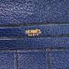 Billetera Hermès Béarn en piel de lagarto azul - Detail D2 thumbnail