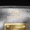 Bolso de mano Hermes Kelly Lakis en cuero swift negro y lona negra - Detail D4 thumbnail