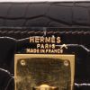 Sac à main Hermès  Kelly 28 cm en crocodile porosus marron - Detail D2 thumbnail