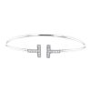 Tiffany & Co Wire bracelet in white gold and diamonds - 00pp thumbnail