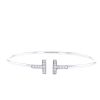 Tiffany & Co Wire bracelet in white gold and diamonds - 360 thumbnail