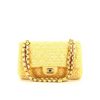 Chanel Timeless handbag in yellow quilted tweed - 360 thumbnail