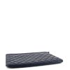 Chanel pouch in blue quilted grained leather - Detail D4 thumbnail