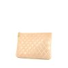 Chanel pouch in pink quilted iridescent leather - 00pp thumbnail