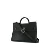 Bolso de mano Dior Diorever en cuero granulado negro - 00pp thumbnail