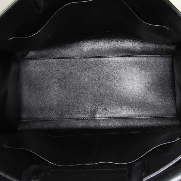 Dior Diorever handbag in black grained leather - Detail D3