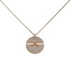 Chaumet Lien large model long necklace in pink gold and diamonds - 00pp thumbnail