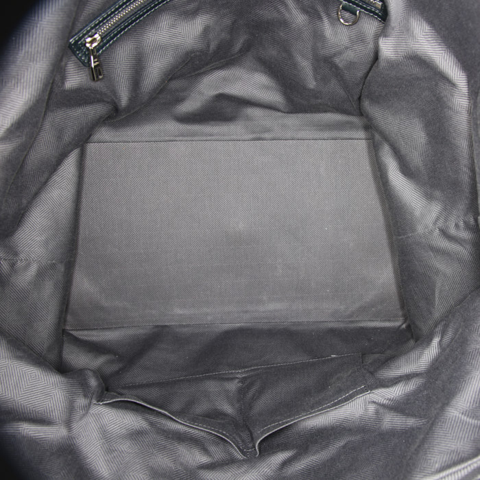 Bolsa de viaje Louis Vuitton Greenwich en cuero negro - Detail D3