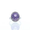Mauboussin Vraiment Toi ring in white gold,  amethyst and diamonds - 360 thumbnail