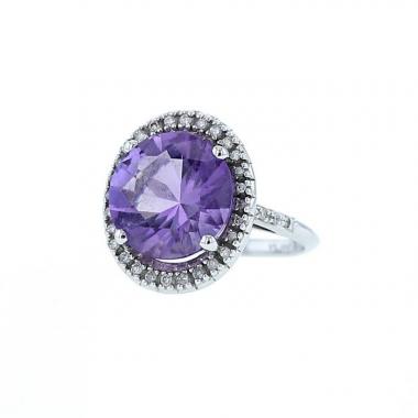 Mauboussin Vraiment Toi ring in white gold,  amethyst and diamonds