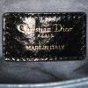 Borsa Dior Mini Lady Dior in pitone blu - Detail D4 thumbnail