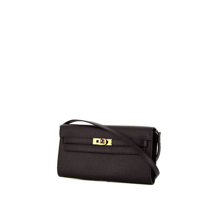 Hermès Kelly To Go handbag/clutch in black epsom leather - 00pp