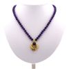 Mellerio 1980's necklace in yellow gold,  amethysts and diamonds - 360 thumbnail
