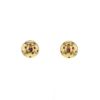 Vintage 1940's earrings in yellow gold and ruby - 00pp thumbnail