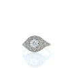 Anello Vintage in platino e diamanti - 360 thumbnail