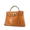 Hermes Kelly 32 cm handbag in gold box leather - 00pp thumbnail