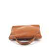 Hermes Kelly 32 cm handbag in gold box leather - 360 Front thumbnail