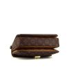Louis Vuitton Metis handbag in brown monogram canvas and black leather - Detail D5 thumbnail