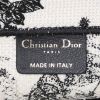 Dior Book Tote shopping bag in white and navy blue canvas - Detail D3 thumbnail