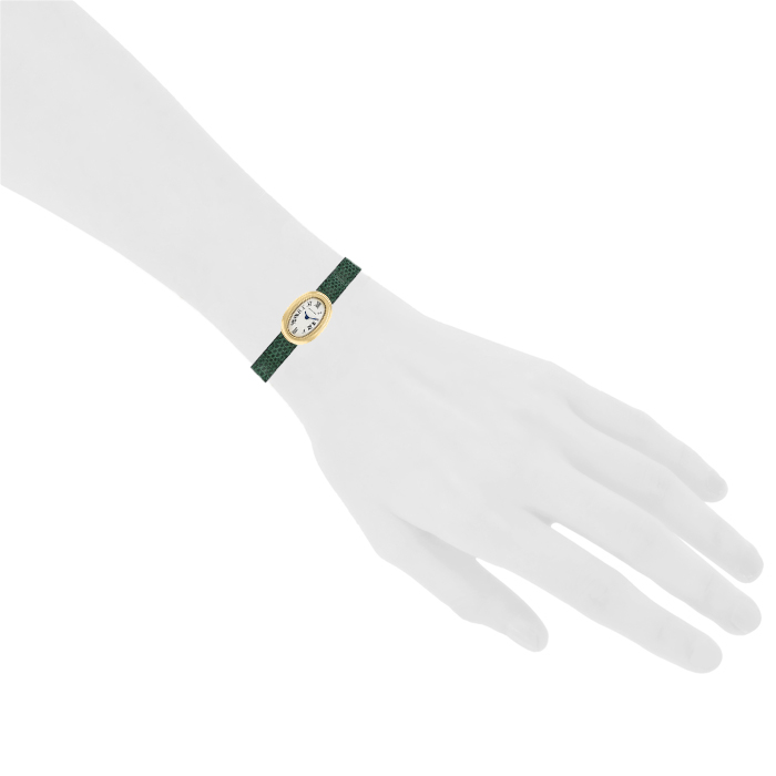 Cartier Baignoire watch in yellow gold - Detail D1