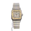 Cartier Santos Galbée watch in gold and stainless steel Ref:  60080 Circa  1990 - 360 thumbnail