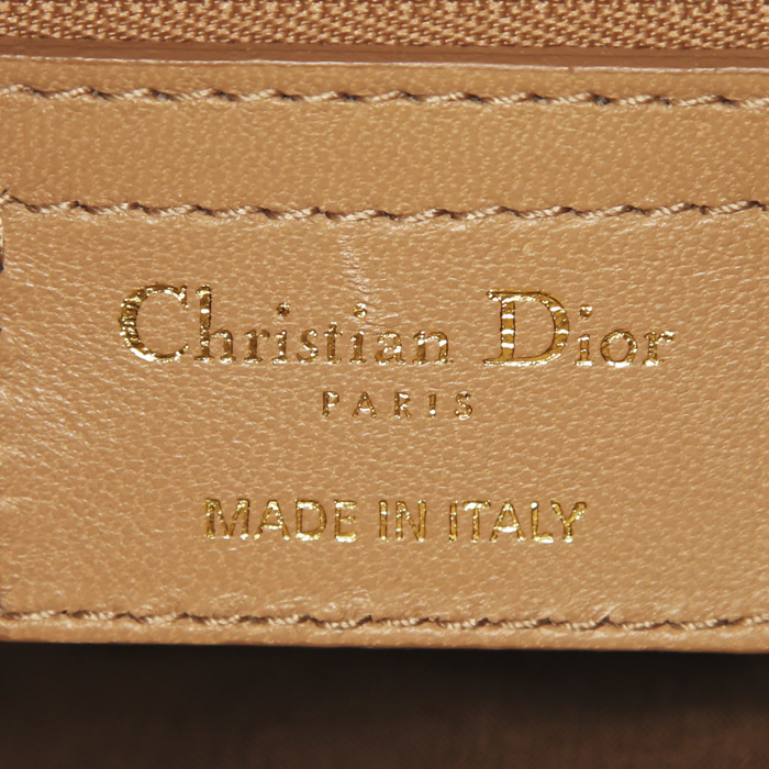 Bolso de mano Dior  Granville en cuero beige - Detail D4