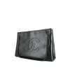Shopping bag Chanel Grand Shopping in pelle iridescente grigia - 00pp thumbnail
